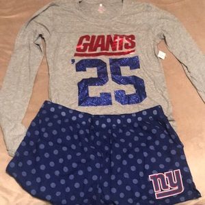 Victoria’s Secret Pink Giants PJ Set